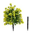 Künstlicher Pusteblumenball mit Eukalyptus, 47 cm, Täuschend Echte Kunstpflanze als Gartenstecker, für Gestecke, Hochzeit & Grabschmuck