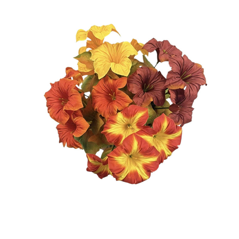 Herbstfarben Petunie Kunstblume 30" lang, realistisch, ideal für Hochzeiten, Innendekoration, Cafés, langlebig