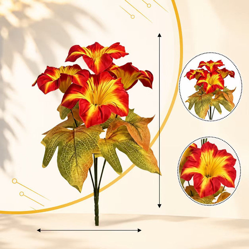 Herbstfarben Petunie Kunstblume 30" lang, realistisch, ideal für Hochzeiten, Innendekoration, Cafés, langlebig