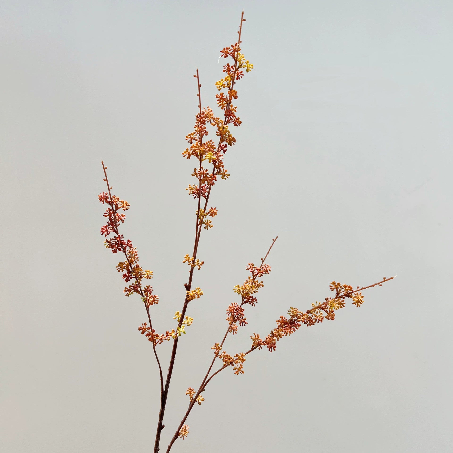Künstliche Herbstfarben Hirseblüte, 90cm, realistisch, in Weiß, Rot und Grün, ideal für Hochzeiten, Wohnzimmer und saisonale Dekoration