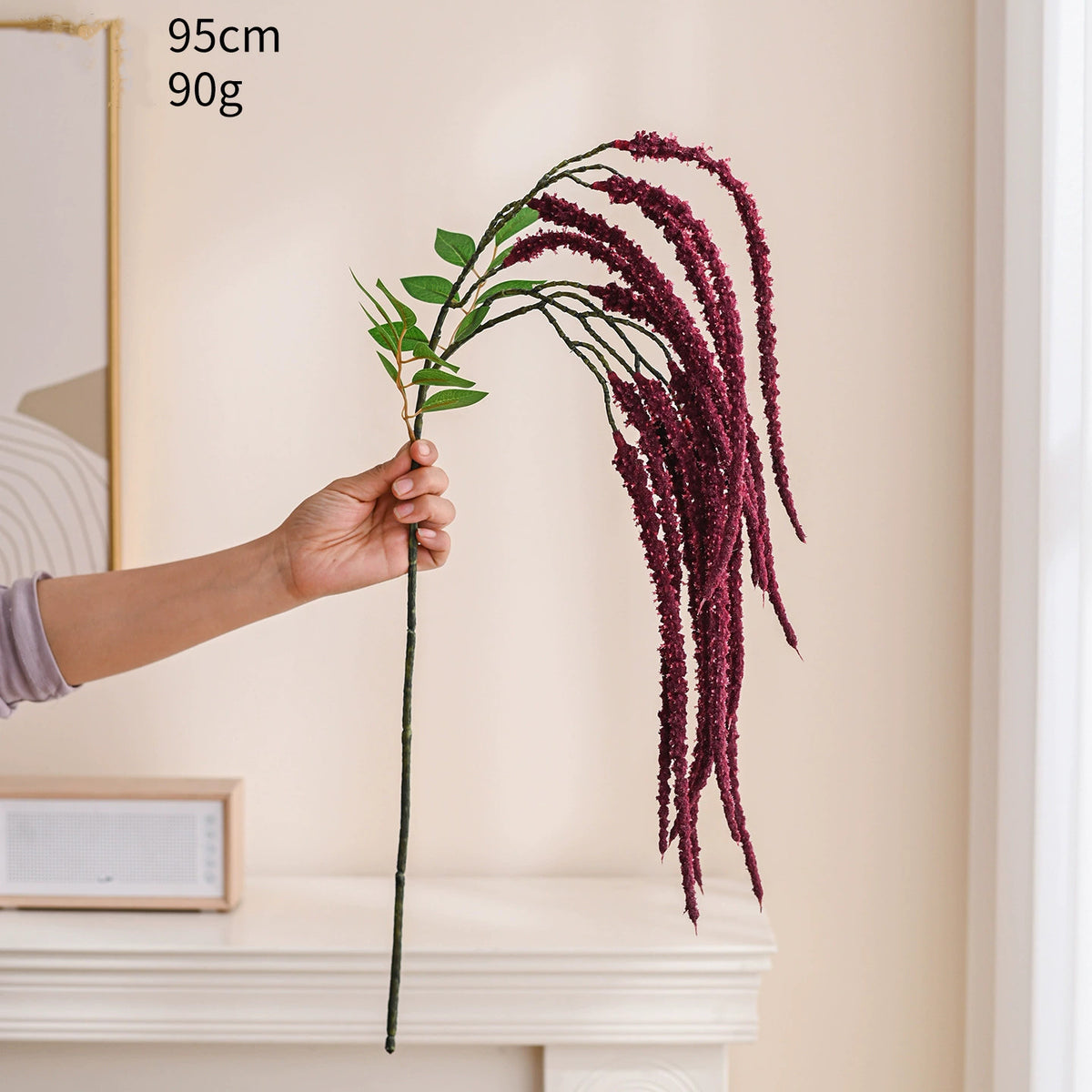 Künstliche Hängepflanze 95 cm, Erbse am Band Girlande, täuschend echte – kunstblumenshop