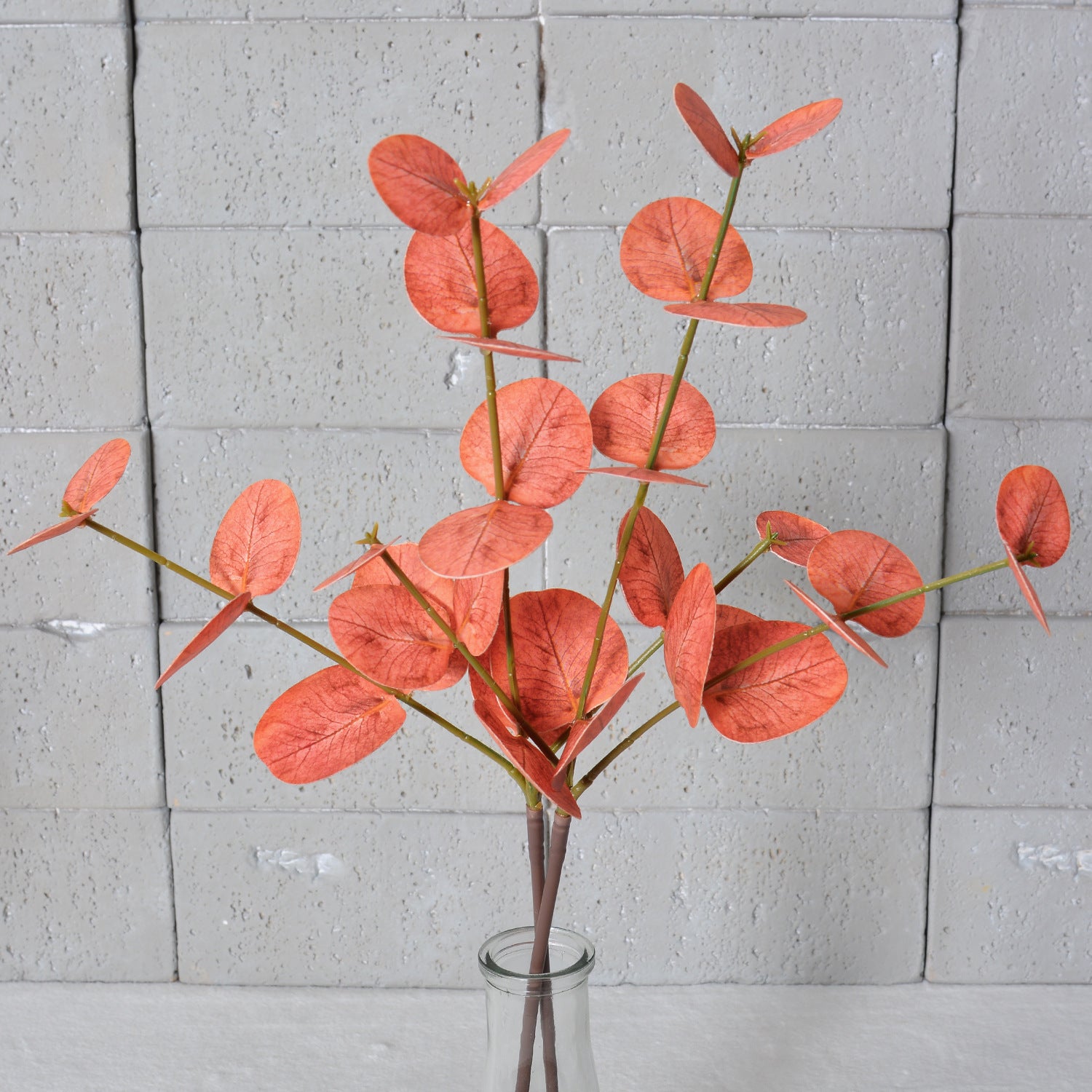 Eukalyptuszweige künstlich 2er Set (50 cm), Real-Touch Rundblatt-Eukalyptus, Grüne Deko Zweige für Vase, Hochzeit, Floristik & Gewerbe