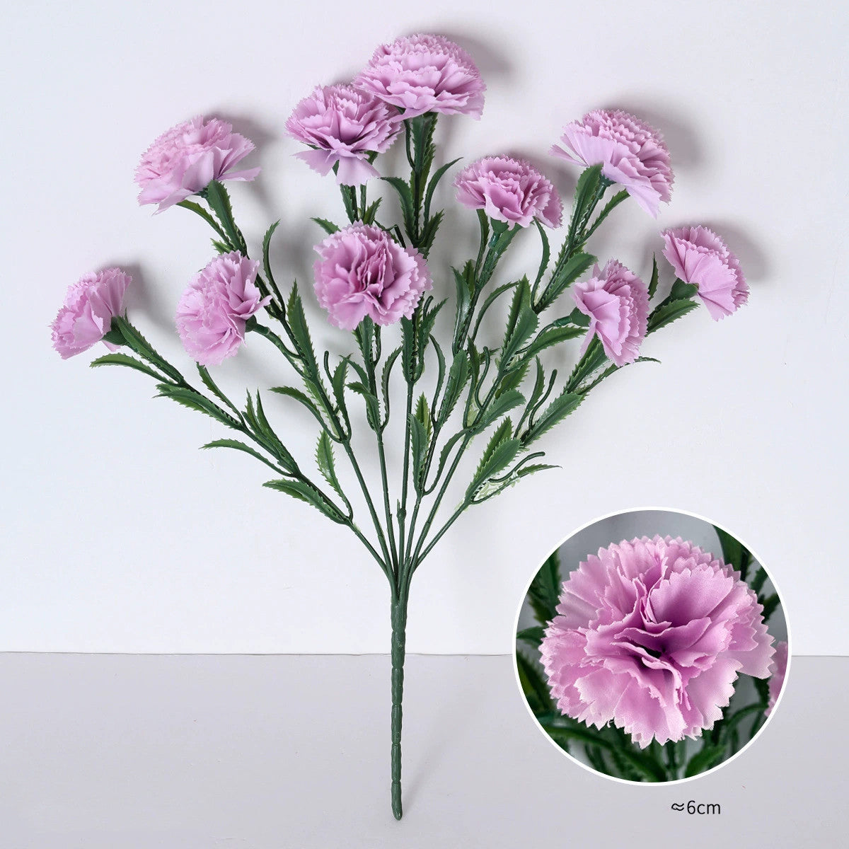 10 Kopf Kunstblumen, 41 cm hoch, realistisch, ideal für Hochzeiten, Innendekoration, Muttertag, langlebig, pflegeleicht