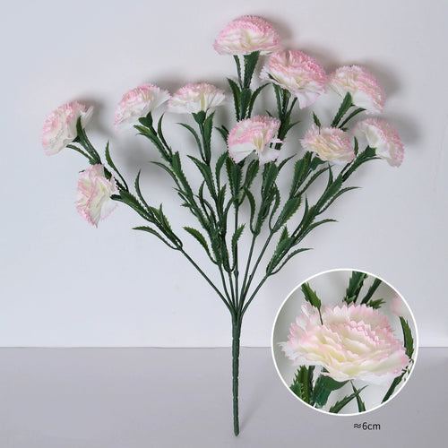 10 Kopf Kunstblumen, 41 cm hoch, realistisch, ideal für Hochzeiten, Innendekoration, Muttertag, langlebig, pflegeleicht