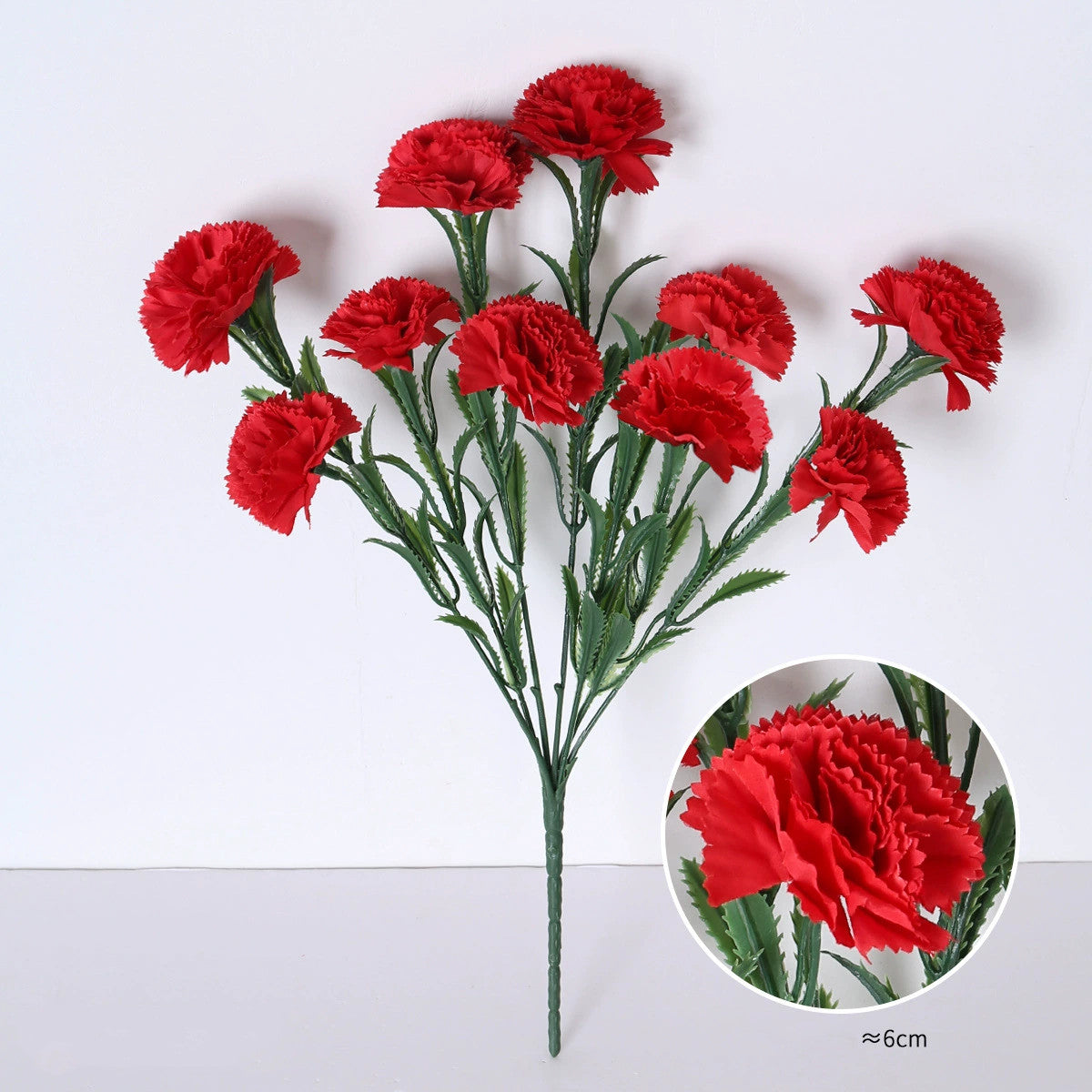 10 Kopf Kunstblumen, 41 cm hoch, realistisch, ideal für Hochzeiten, Innendekoration, Muttertag, langlebig, pflegeleicht