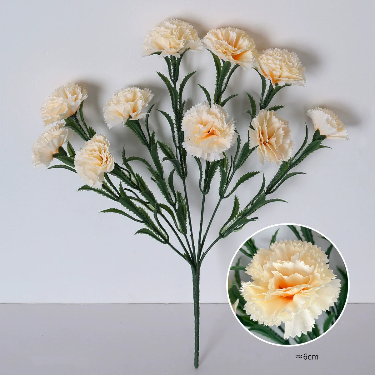 10 Kopf Kunstblumen, 41 cm hoch, realistisch, ideal für Hochzeiten, Innendekoration, Muttertag, langlebig, pflegeleicht