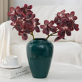 2er Set 20cm künstliche Orchideen, realistische PU-Blüten, ideal für Hochzeiten, Tischdekoration, Wohnaccessoires, langlebig, pflegeleicht