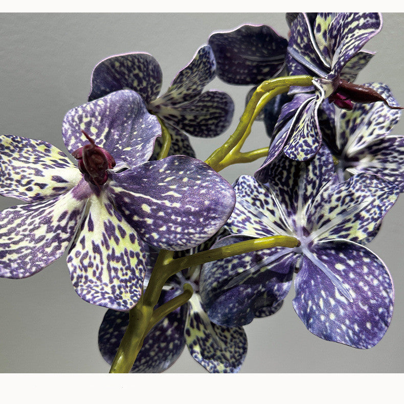 2er Set 20cm künstliche Orchideen, realistische PU-Blüten, ideal für Hochzeiten, Tischdekoration, Wohnaccessoires, langlebig, pflegeleicht