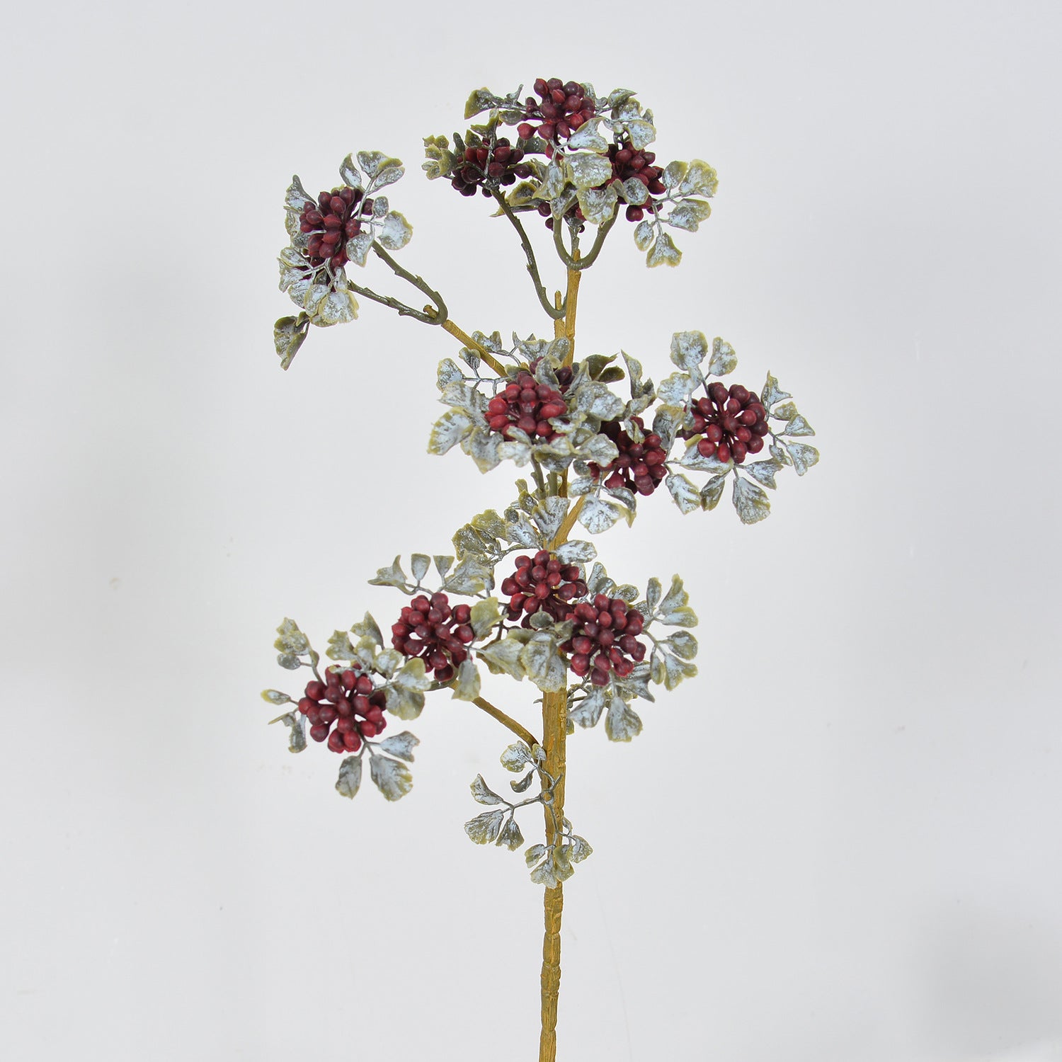 Faux-Lavendel und Beerendekoration 77 cm, realistisch, burgunderrot, ideal für Hochzeiten, Events, Café-Dekoration, langlebig und pflegeleicht