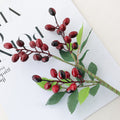 Künstliche Olivenzweige mit Beeren, 5er Set, 36 cm lang, Hochwertig & Realistisch, für Vase, Hochzeit Deko, Floristik & Gastronomie