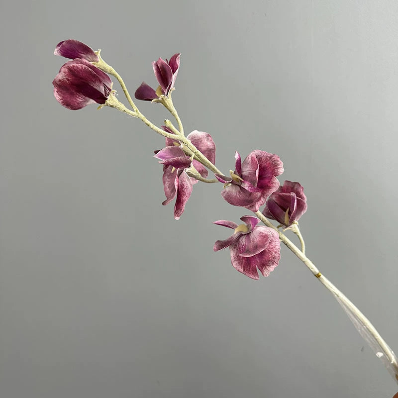 Künstliche Pea Flower 63 cm, realistische Berührung, 7 Farben, perfekt für Hochzeiten, Innendekoration, Cafés, Einzelhandel