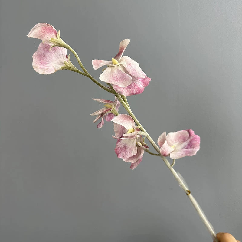 Künstliche Pea Flower 63 cm, realistische Berührung, 7 Farben, perfekt für Hochzeiten, Innendekoration, Cafés, Einzelhandel
