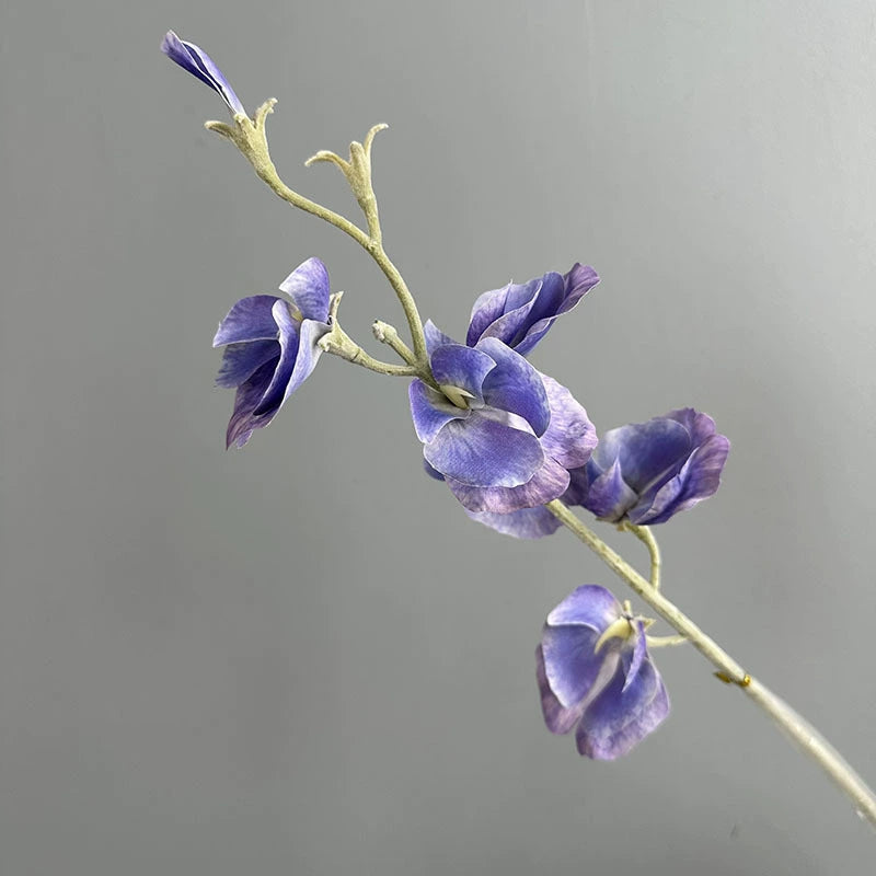 Künstliche Pea Flower 63 cm, realistische Berührung, 7 Farben, perfekt für Hochzeiten, Innendekoration, Cafés, Einzelhandel