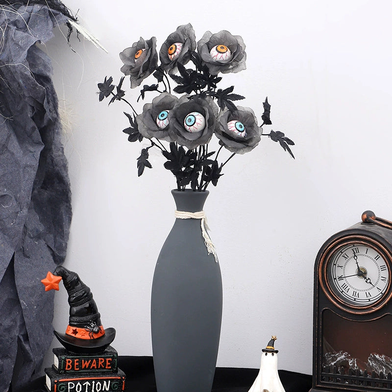 Künstlicher Augapfel-Blumenstecker, 50 cm Gothic Dekozweig, Halloween Horror Deko, für Vasen & Gestecke, Floristik, Dark Academia