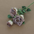 Künstliche Rosen in Ölmalerei-Optik, 54cm, realistisch, für Hochzeiten, Dekoration, Fotografie, 2er Set