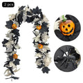 Künstliche Halloween Ranken mit gruseligem Kürbis und Ahornblättern, 200 cm, perfekt für Hochzeiten, Dekorationen und saisonale Anlässe