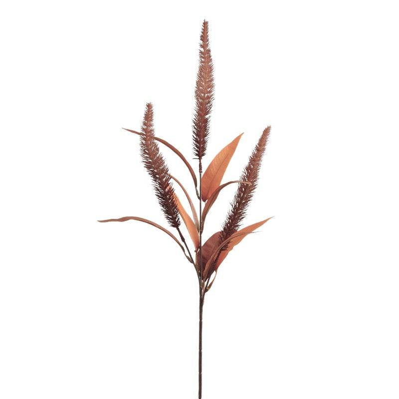 Künstliches Lampenputzergras 70 cm, Deko Fuchsschwanzgras in Herbstfarben, Täuschend Echte Kunstpflanze für Vase, Hochzeit, Gestecke, Raumdeko