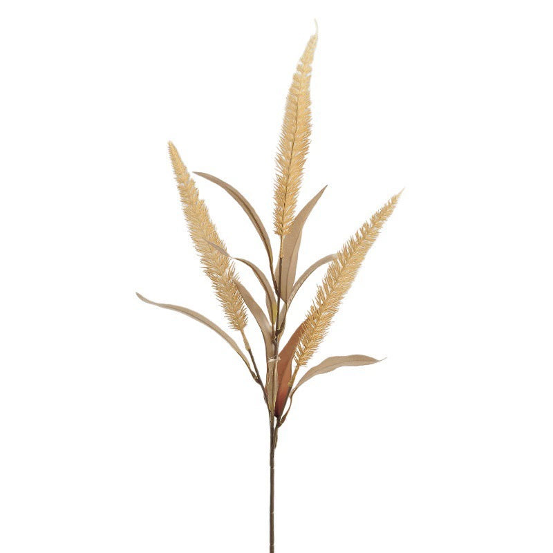 Künstliches Lampenputzergras 70 cm, Deko Fuchsschwanzgras in Herbstfarben, Täuschend Echte Kunstpflanze für Vase, Hochzeit, Gestecke, Raumdeko