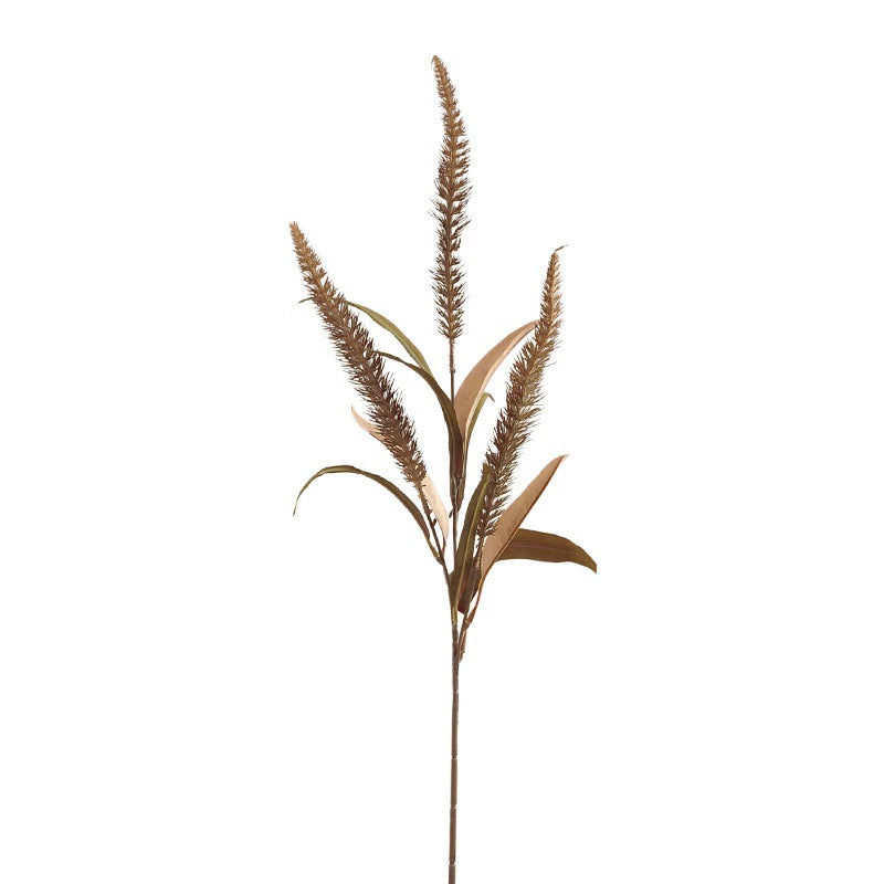 Künstliches Lampenputzergras 70 cm, Deko Fuchsschwanzgras in Herbstfarben, Täuschend Echte Kunstpflanze für Vase, Hochzeit, Gestecke, Raumdeko