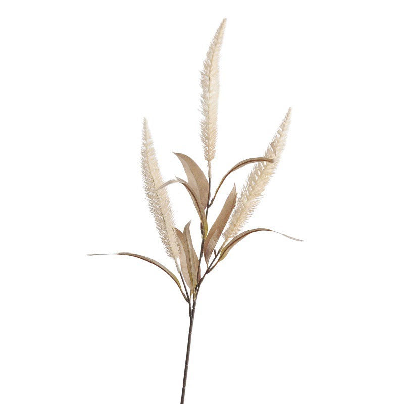 Künstliches Lampenputzergras 70 cm, Deko Fuchsschwanzgras in Herbstfarben, Täuschend Echte Kunstpflanze für Vase, Hochzeit, Gestecke, Raumdeko