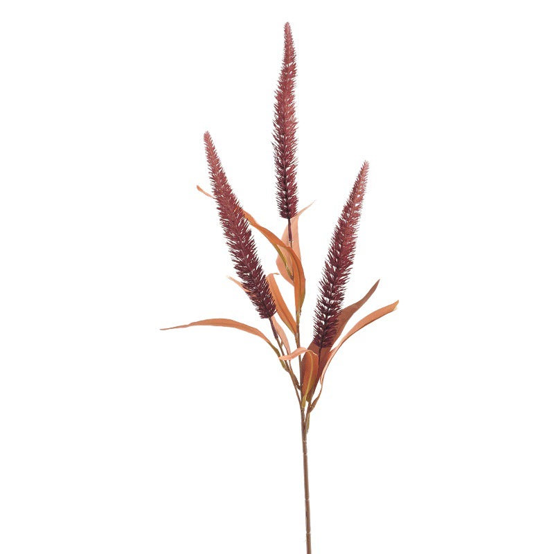 Künstliches Lampenputzergras 70 cm, Deko Fuchsschwanzgras in Herbstfarben, Täuschend Echte Kunstpflanze für Vase, Hochzeit, Gestecke, Raumdeko
