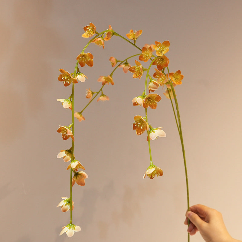 Künstliche Hängeblumen 3er-Set, 100cm lang, täuschend echte Girlande für Hochzeit, Deko & Gastronomie, pflegeleichte Raumdekoration