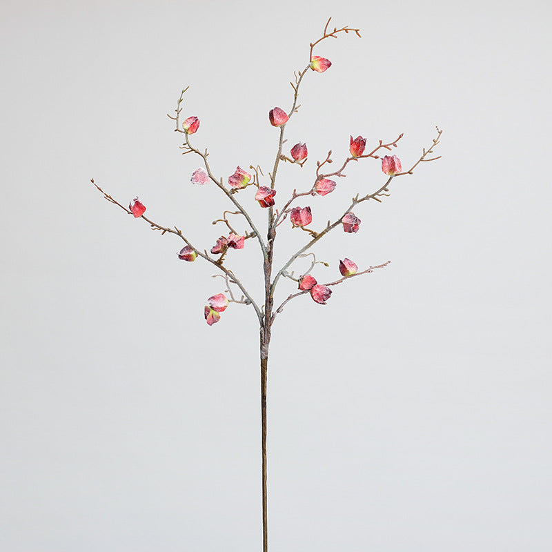 Winterliche, frostige Kunstblumen Zweig-Dekoration 75cm, realistisch, in 5 Farben, ideal für Hochzeiten, Cafés, Einzelhandel, langlebig und pflegeleicht