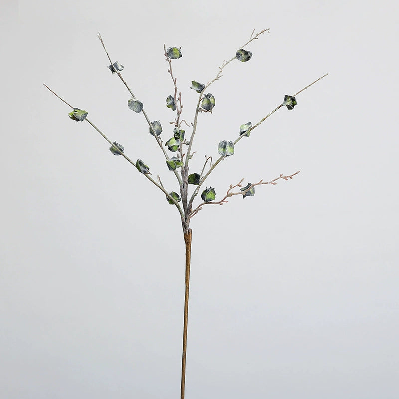 Winterliche, frostige Kunstblumen Zweig-Dekoration 75cm, realistisch, in 5 Farben, ideal für Hochzeiten, Cafés, Einzelhandel, langlebig und pflegeleicht