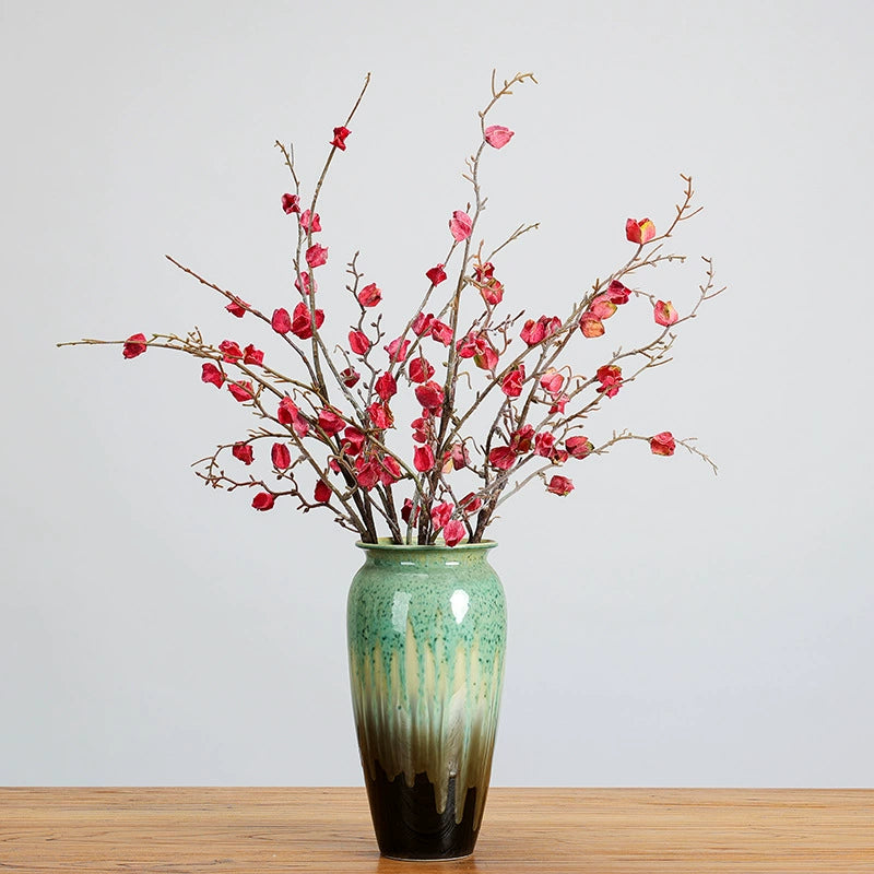 Winterliche, frostige Kunstblumen Zweig-Dekoration 75cm, realistisch, in 5 Farben, ideal für Hochzeiten, Cafés, Einzelhandel, langlebig und pflegeleicht