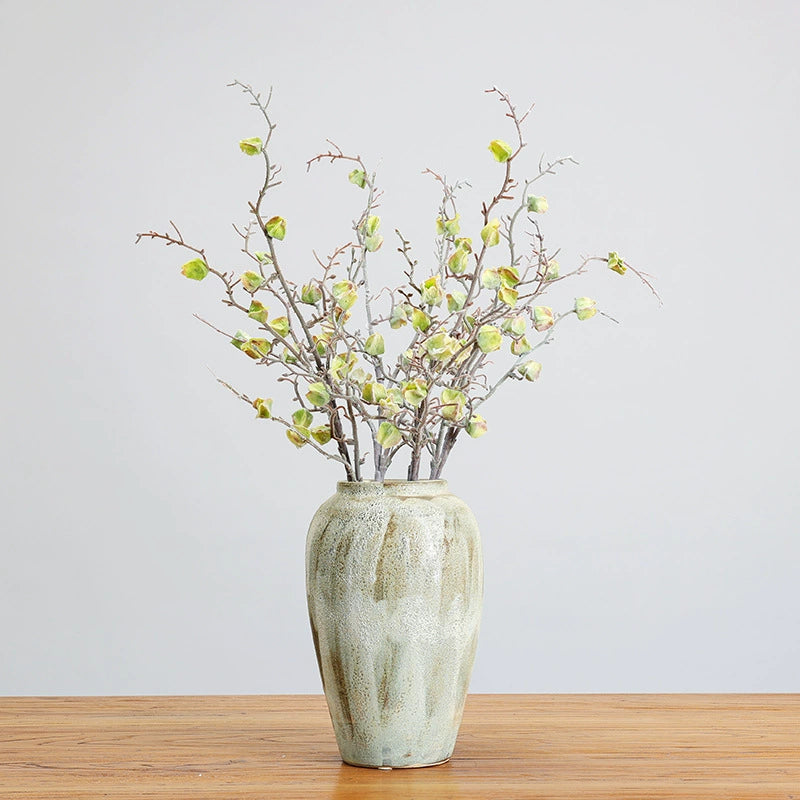 Winterliche, frostige Kunstblumen Zweig-Dekoration 75cm, realistisch, in 5 Farben, ideal für Hochzeiten, Cafés, Einzelhandel, langlebig und pflegeleicht