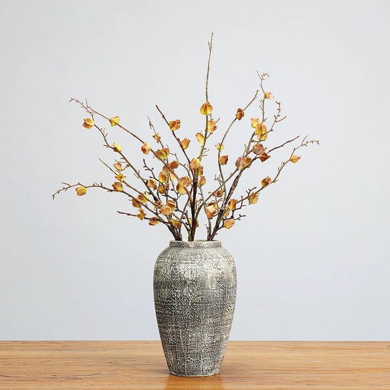 Winterliche, frostige Kunstblumen Zweig-Dekoration 75cm, realistisch, in 5 Farben, ideal für Hochzeiten, Cafés, Einzelhandel, langlebig und pflegeleicht