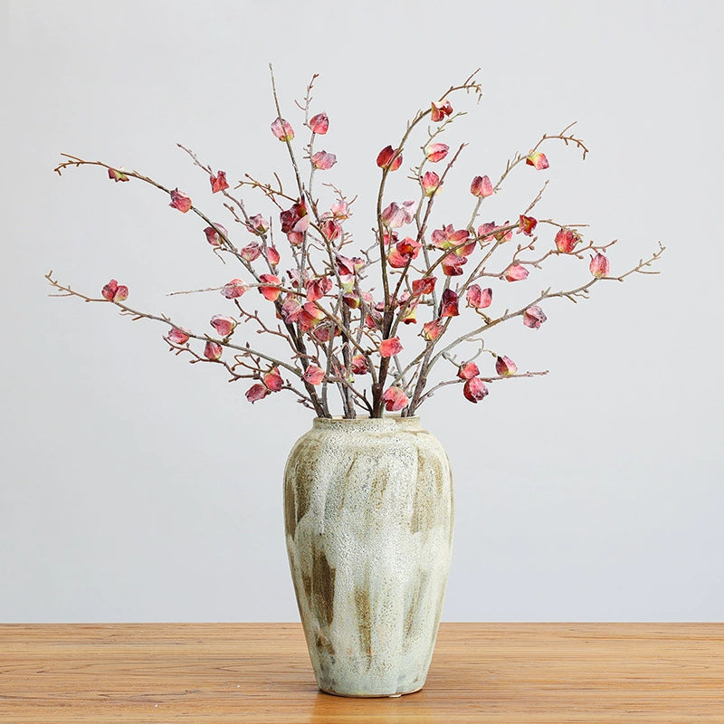 Winterliche, frostige Kunstblumen Zweig-Dekoration 75cm, realistisch, in 5 Farben, ideal für Hochzeiten, Cafés, Einzelhandel, langlebig und pflegeleicht