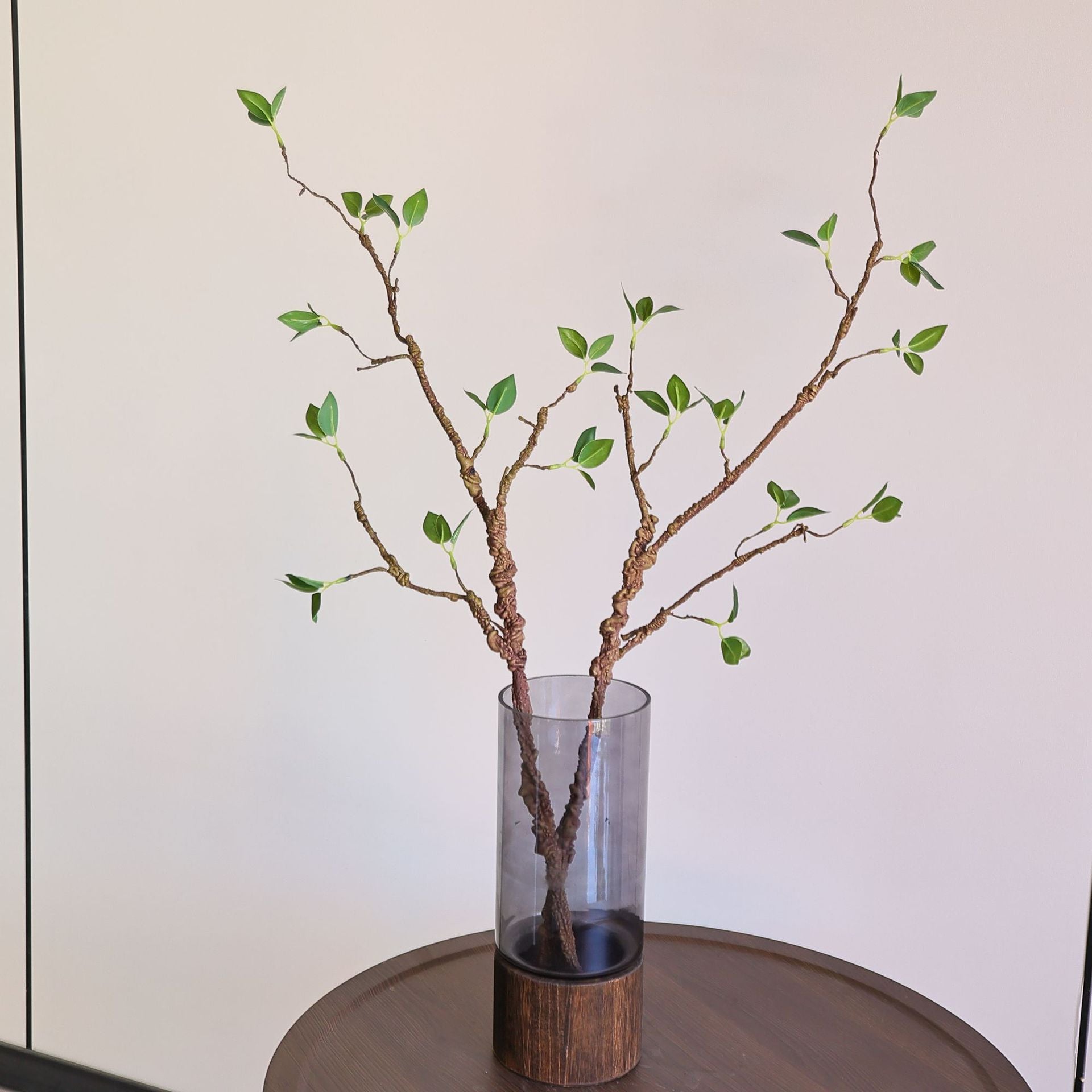 Hochwertige Kunstpflanze mit grünen Blättern, 84 cm, täuschend echt, ideal für Hochzeiten, Cafés und Wohnraumdekoration, pflegeleicht, langlebig
