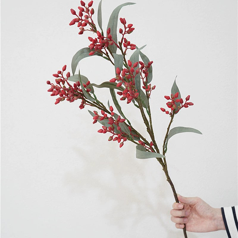Eukalyptusfrucht 76cm, hochwertige Kunstpflanze, realistische Optik, ideal für Hochzeiten, Cafés, Einzelhandel, langlebige Dekoration