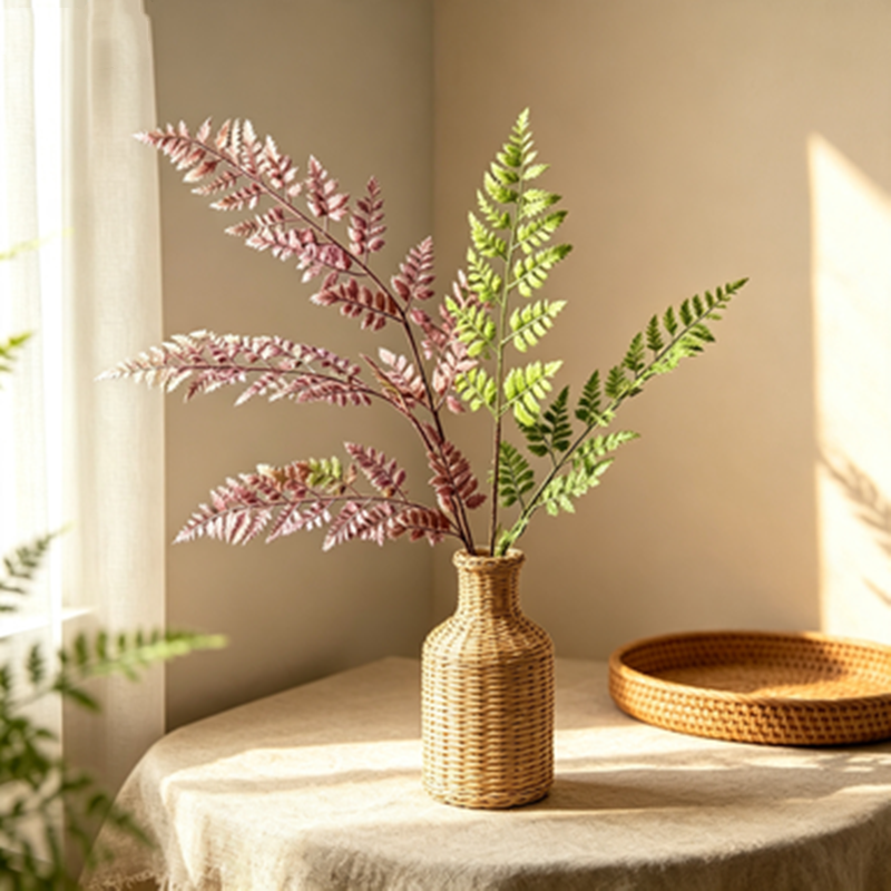 Hochwertige künstliche Blattzweige 71 cm, täuschend echt, ideal für Hochzeiten, Floristen, Innendekoration, langlebig und pflegeleicht