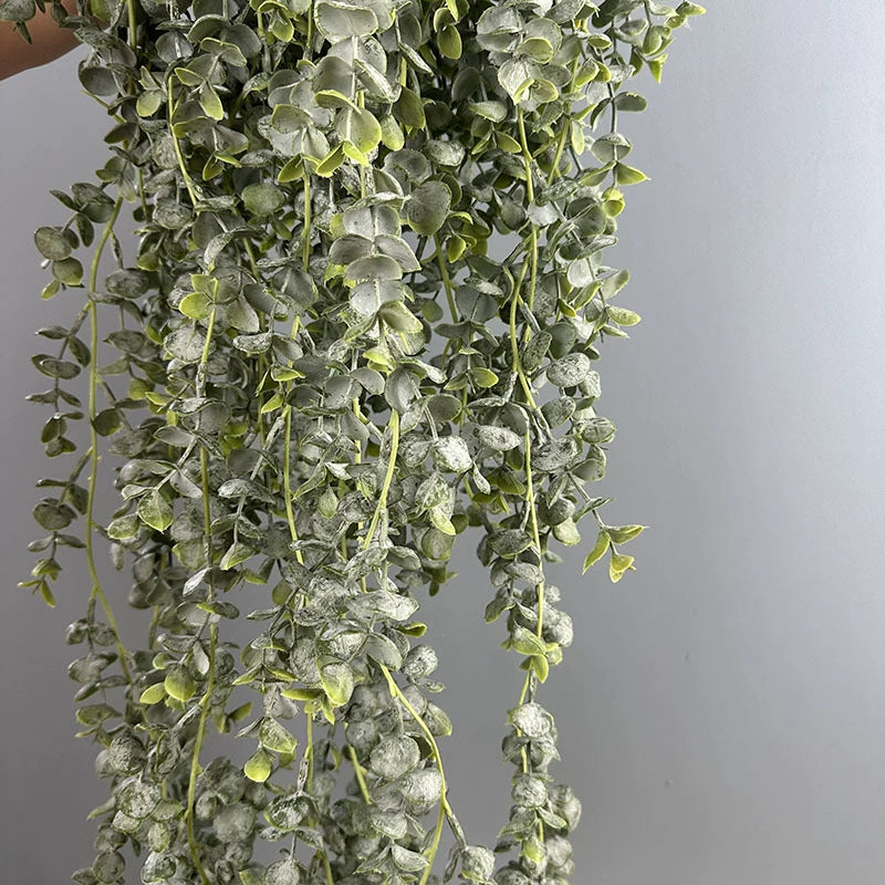 Künstliche Eukalyptus Hängepflanze 83 cm, Realistische Pflanzengirlande, Lebensechte Kunstpflanze für Wanddeko, Hochzeit, Gastronomie & Zuhause