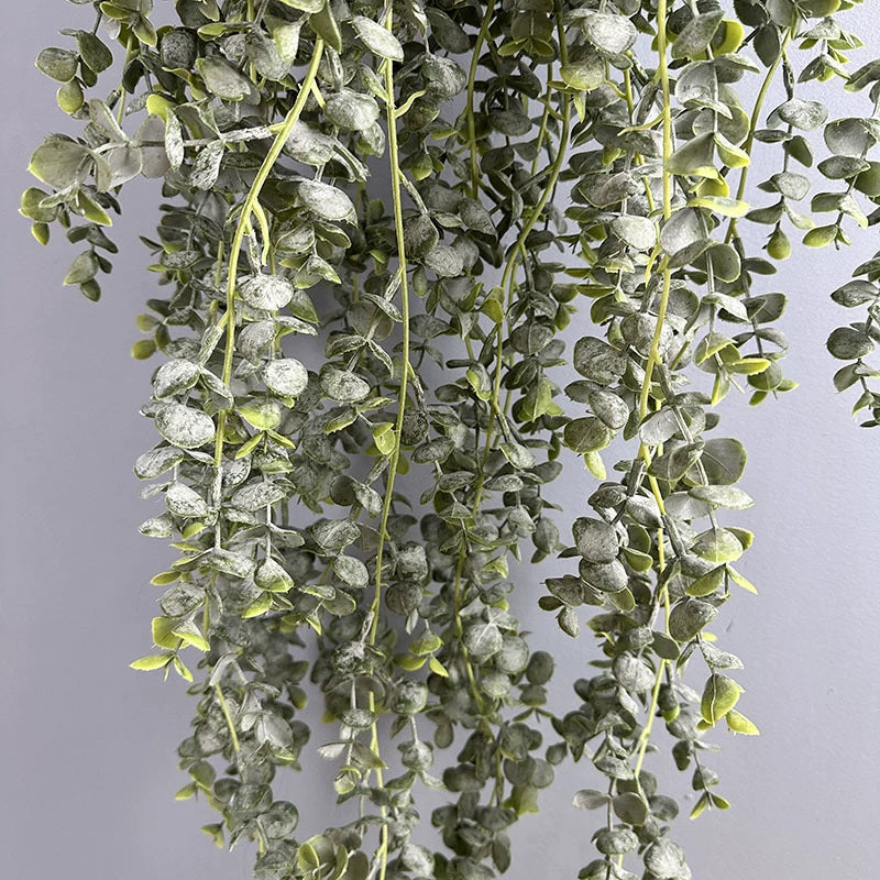 Künstliche Eukalyptus Hängepflanze 83 cm, Realistische Pflanzengirlande, Lebensechte Kunstpflanze für Wanddeko, Hochzeit, Gastronomie & Zuhause