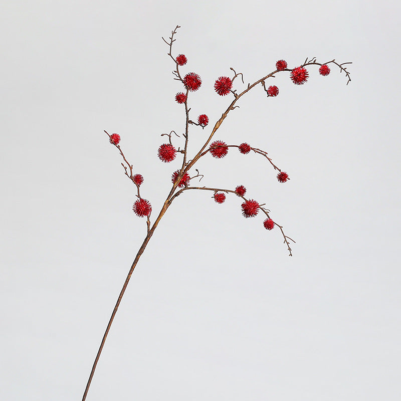 Künstliche Fruchtkugel aus Rizinus, 100cm, realistische Optik, gelb, grün, rot, ideal für Hochzeiten, Cafés, Einzelhandel