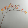 Künstlicher Beerenzweig 115 cm, Täuschend Echter Dekozweig mit Herbstbeeren, Lange Kunstblume für Hohe Vasen, Hochzeit, Floristik & Raumdeko