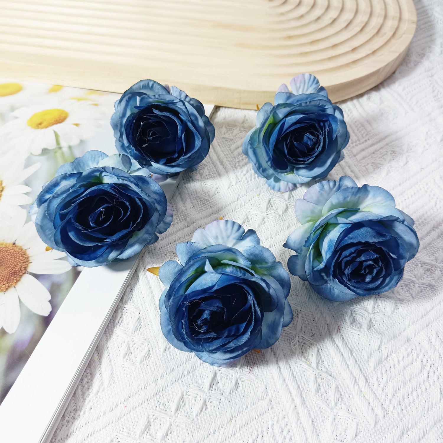 5 cm Hochwertige Kunstrosen, Realistische Seidenblumen, Ideal für Hochzeiten, DIY-Geschenkverpackung, Floristik, Dekoration