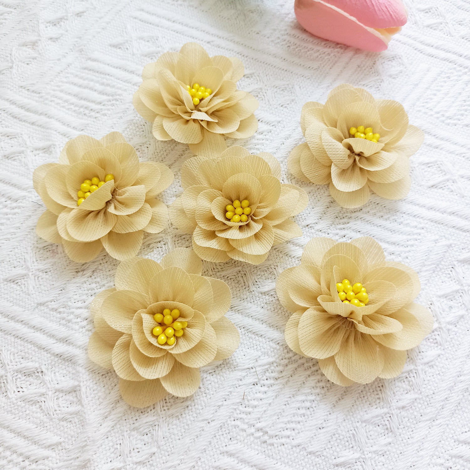 Künstliche Wildblumen Köpfe 5 cm, Realistische Stoffblüten für DIY, Basteln, Hochzeit, Gestecke, Haarschmuck, Geschenkdeko