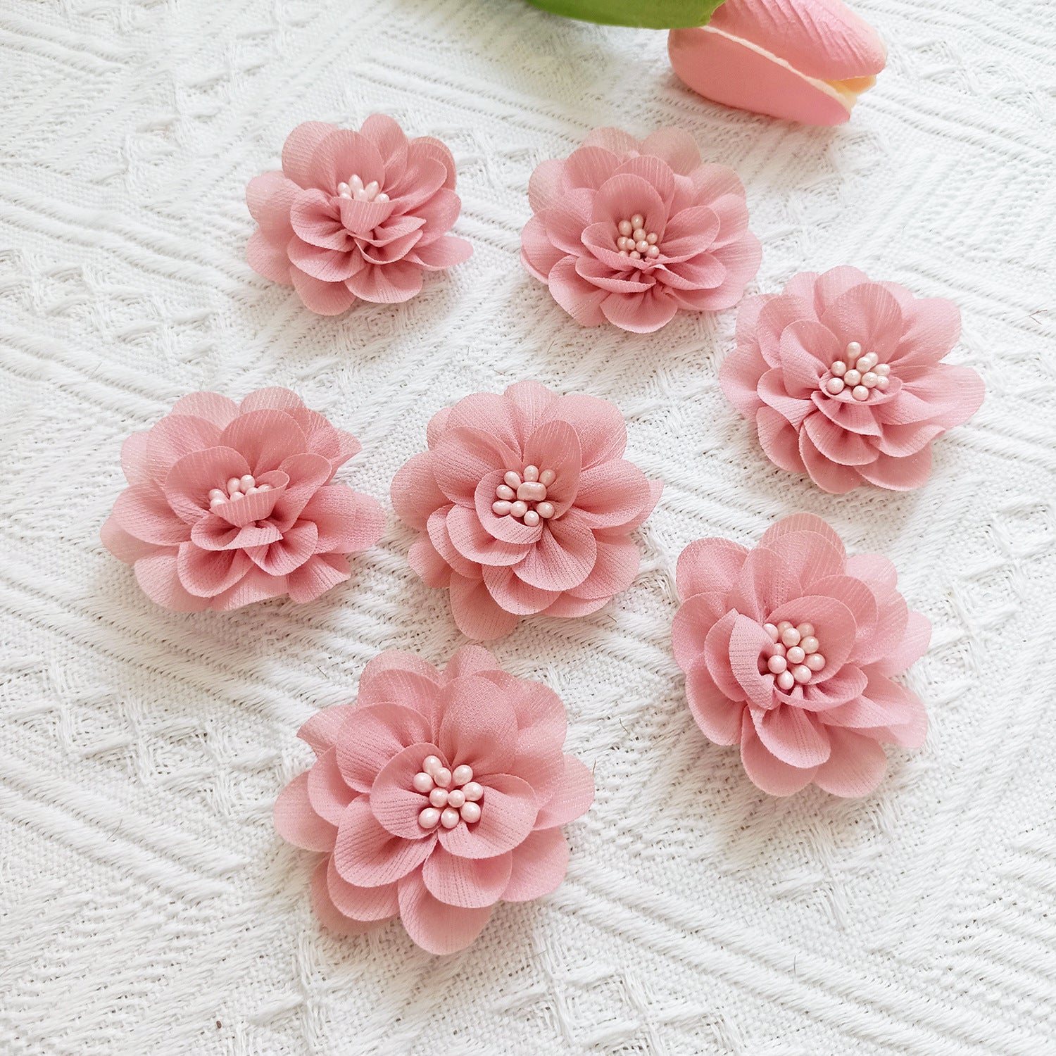 Künstliche Wildblumen Köpfe 5 cm, Realistische Stoffblüten für DIY, Basteln, Hochzeit, Gestecke, Haarschmuck, Geschenkdeko