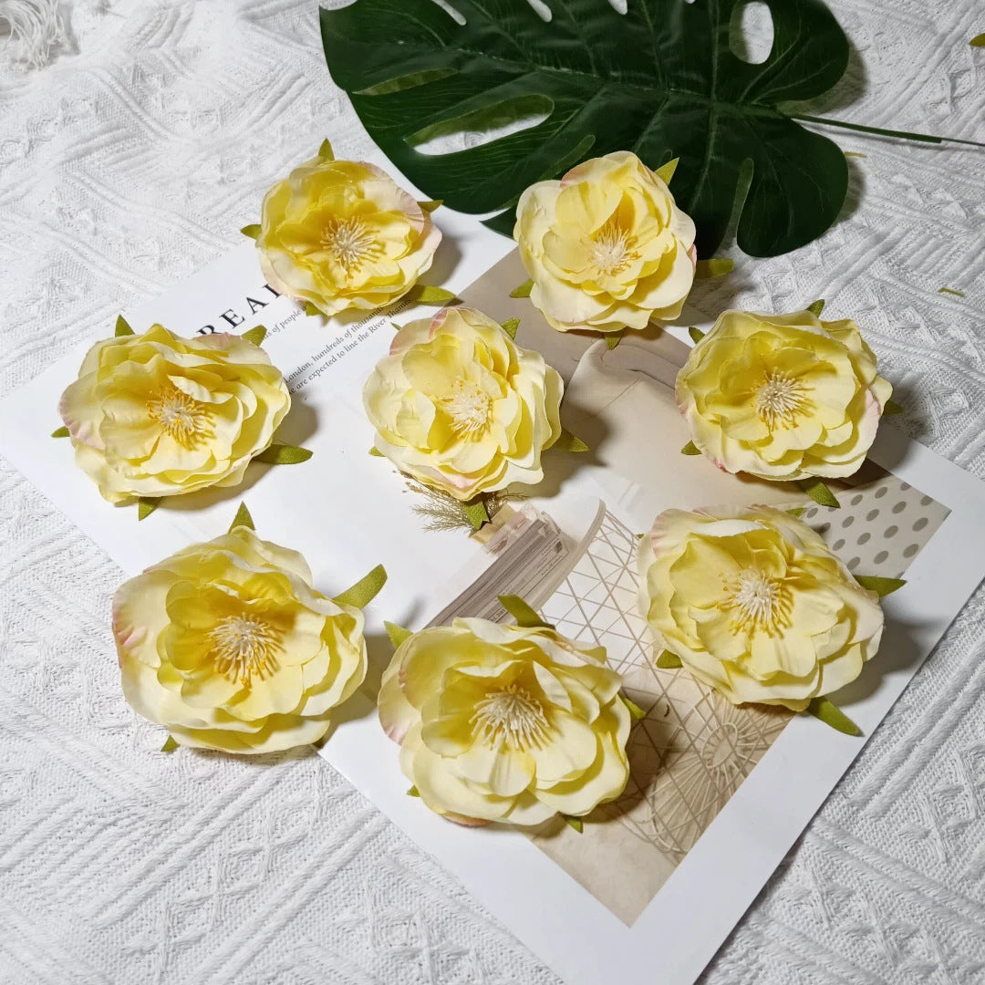 Künstliche Camellia Blüten, 6cm, realistisch, ideal für Hochzeiten, DIY Dekoration, Geschenkschachteln, Floristen, Eventplaner