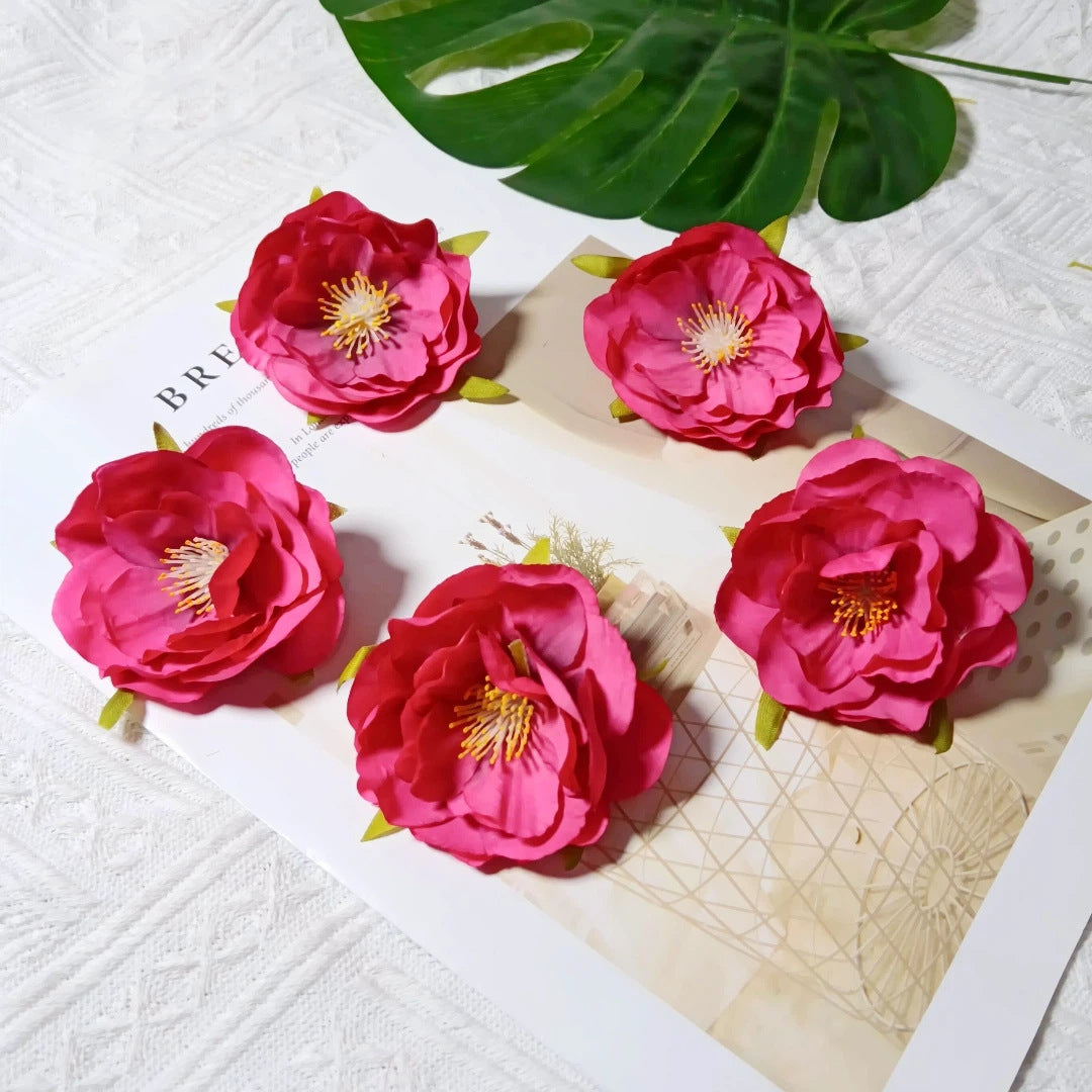 Künstliche Camellia Blüten, 6cm, realistisch, ideal für Hochzeiten, DIY Dekoration, Geschenkschachteln, Floristen, Eventplaner