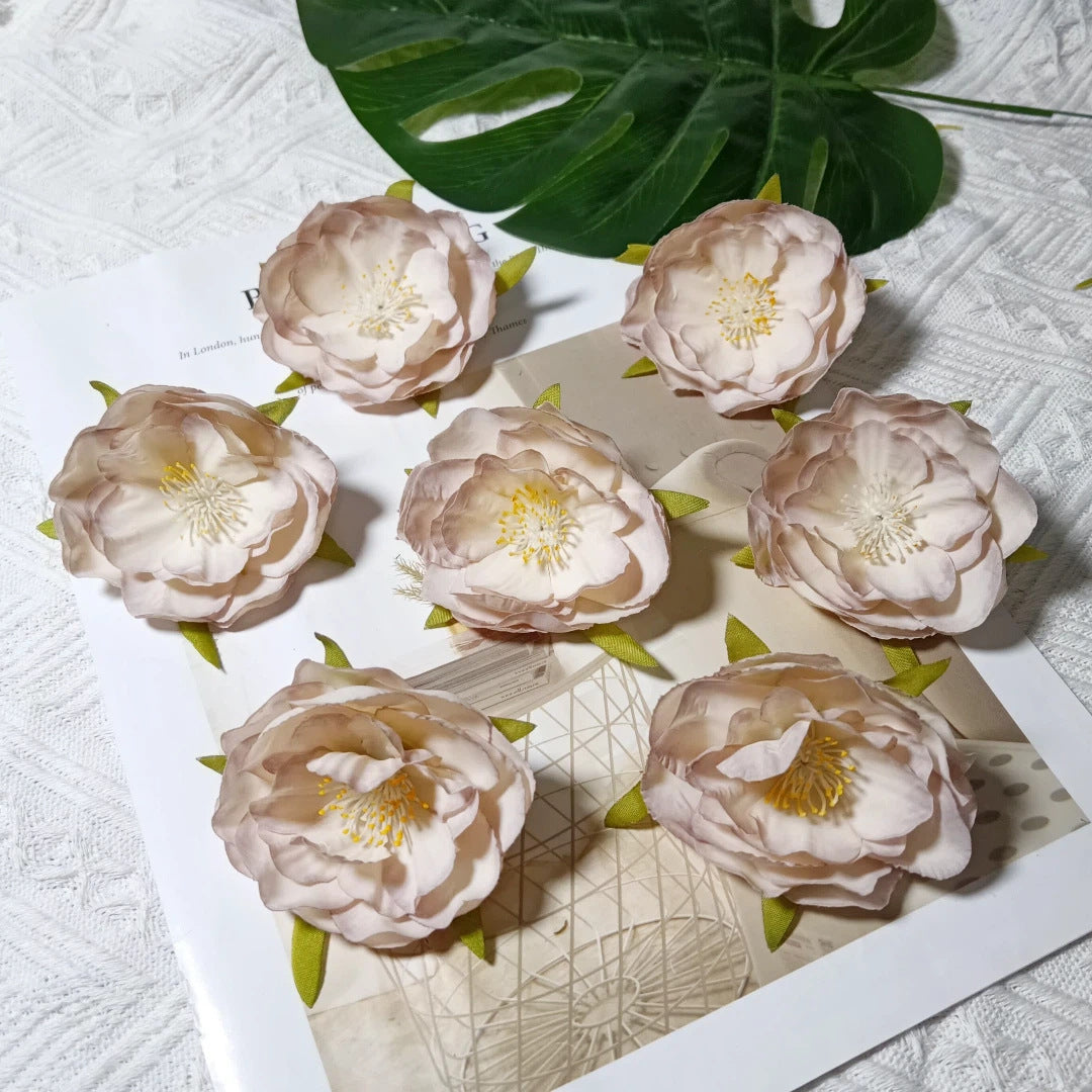 Künstliche Camellia Blüten, 6cm, realistisch, ideal für Hochzeiten, DIY Dekoration, Geschenkschachteln, Floristen, Eventplaner