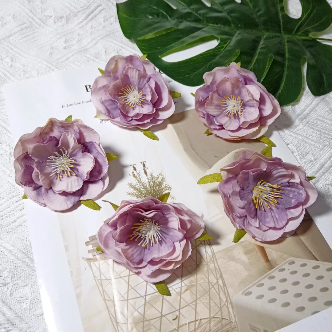 Künstliche Camellia Blüten, 6cm, realistisch, ideal für Hochzeiten, DIY Dekoration, Geschenkschachteln, Floristen, Eventplaner