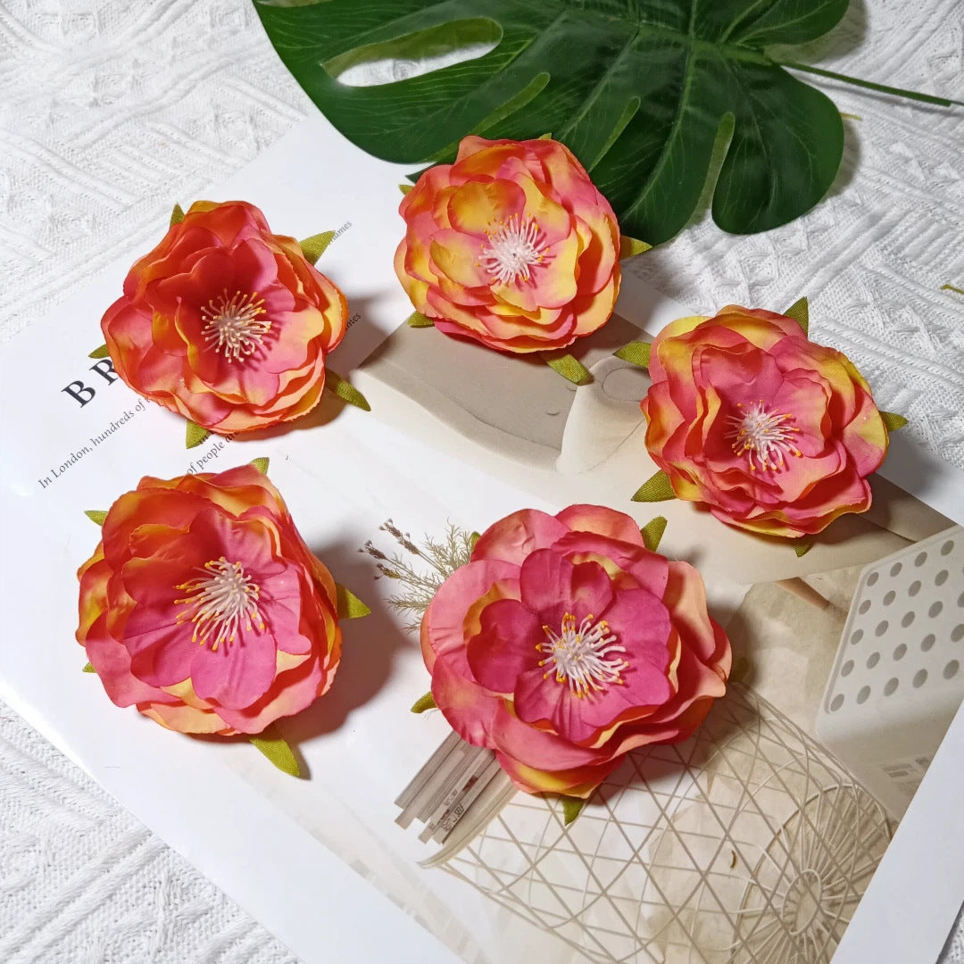 Künstliche Camellia Blüten, 6cm, realistisch, ideal für Hochzeiten, DIY Dekoration, Geschenkschachteln, Floristen, Eventplaner