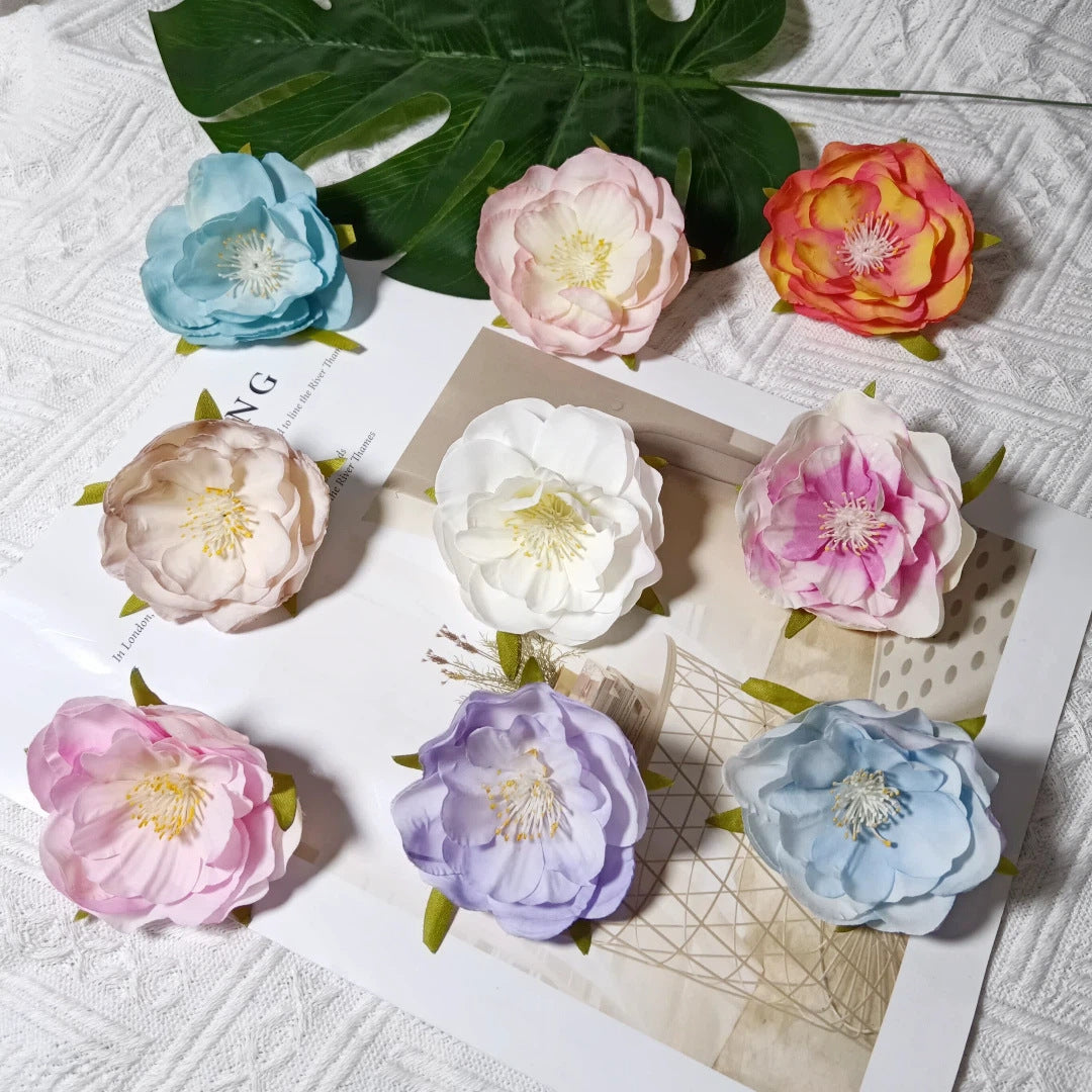 Künstliche Camellia Blüten, 6cm, realistisch, ideal für Hochzeiten, DIY Dekoration, Geschenkschachteln, Floristen, Eventplaner