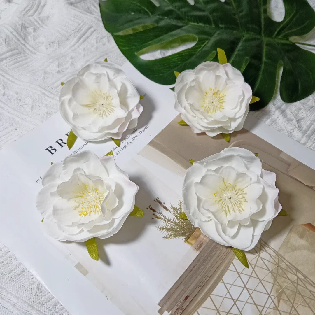 Künstliche Camellia Blüten, 6cm, realistisch, ideal für Hochzeiten, DIY Dekoration, Geschenkschachteln, Floristen, Eventplaner