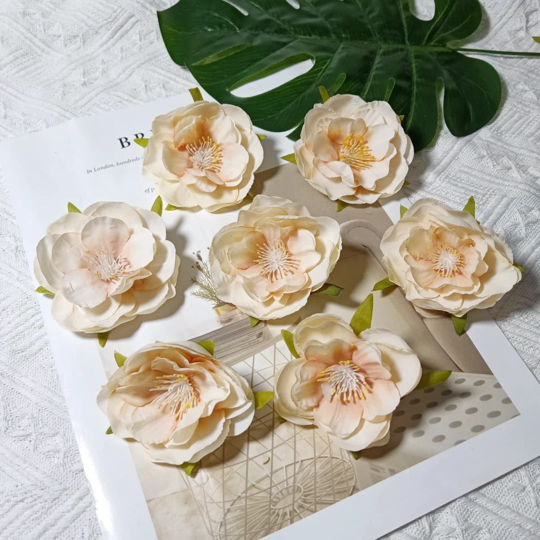 Künstliche Camellia Blüten, 6cm, realistisch, ideal für Hochzeiten, DIY Dekoration, Geschenkschachteln, Floristen, Eventplaner